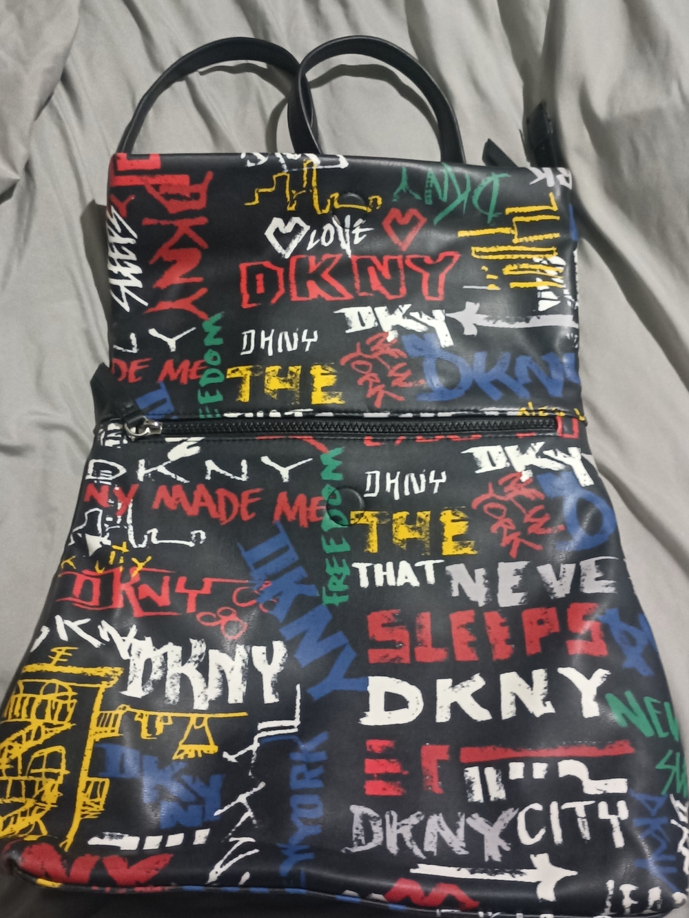 DKNY Graphic Logo Backpack - Multicolor